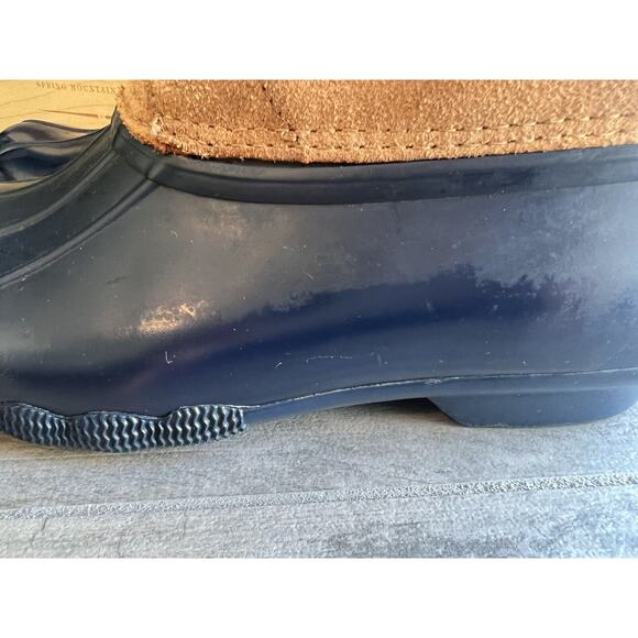 SPERRY Saltwater Duck Boots Waterproof Rubber Bootie Leather Classic 8 8M - Picture 3 of 11